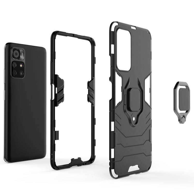 For Xiaomi Redmi Note 11 China / Poco M4 Pro 5G PC + TPU Shockproof Protective Phone Case with Ma...