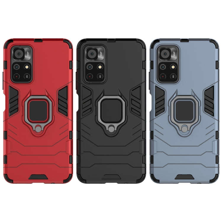 For Xiaomi Redmi Note 11 China / Poco M4 Pro 5G PC + TPU Shockproof Protective Phone Case with Ma...