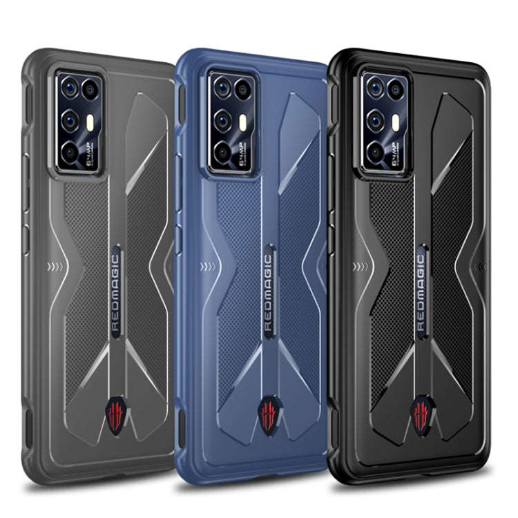 For ZTE nubia Red Magic 6R TPU Cooling Gaming Phone All-inclusive Shockproof Case(Black)