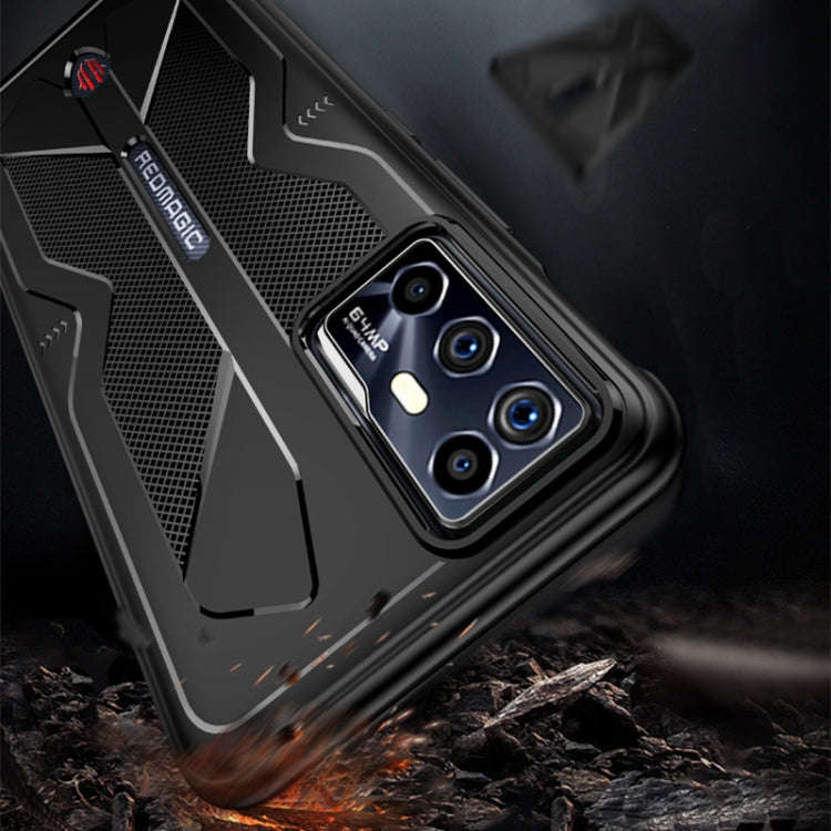 For ZTE nubia Red Magic 6R TPU Cooling Gaming Phone All-inclusive Shockproof Case(Black)