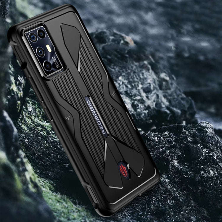 For ZTE nubia Red Magic 6R TPU Cooling Gaming Phone All-inclusive Shockproof Case(Black)