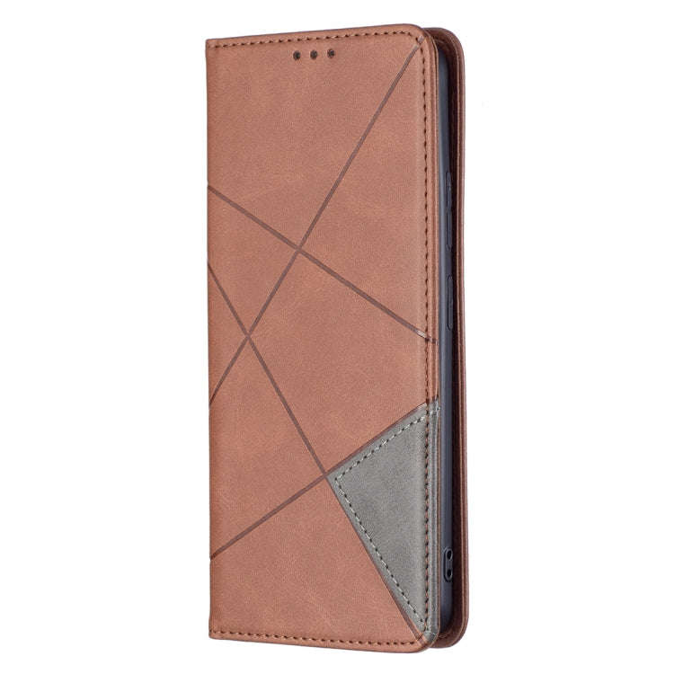 For Xiaomi Redmi Note 11 5G Prismatic Invisible Magnetic Leather Phone Case(Brown)