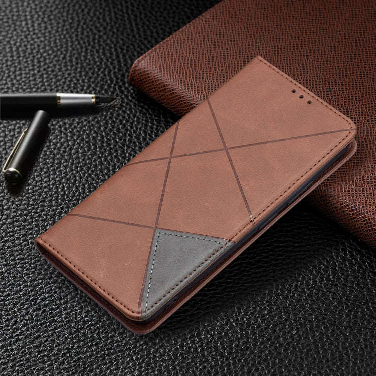 For Xiaomi Redmi Note 11 5G Prismatic Invisible Magnetic Leather Phone Case(Brown)
