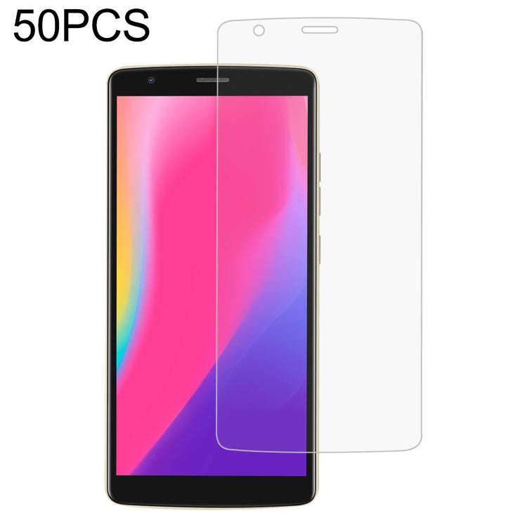 50 PCS 0.26mm 9H 2.5D Tempered Glass Film For Blackview A20 Pro