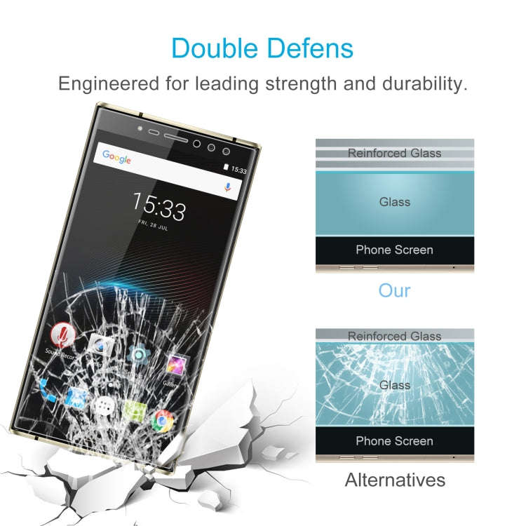 10 PCS 0.26mm 9H 2.5D Tempered Glass Film For Oukitel K3