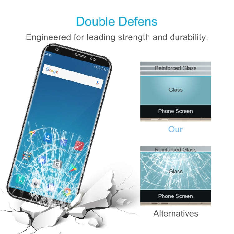 10 PCS 0.26mm 9H 2.5D Tempered Glass Film For Oukitel K5