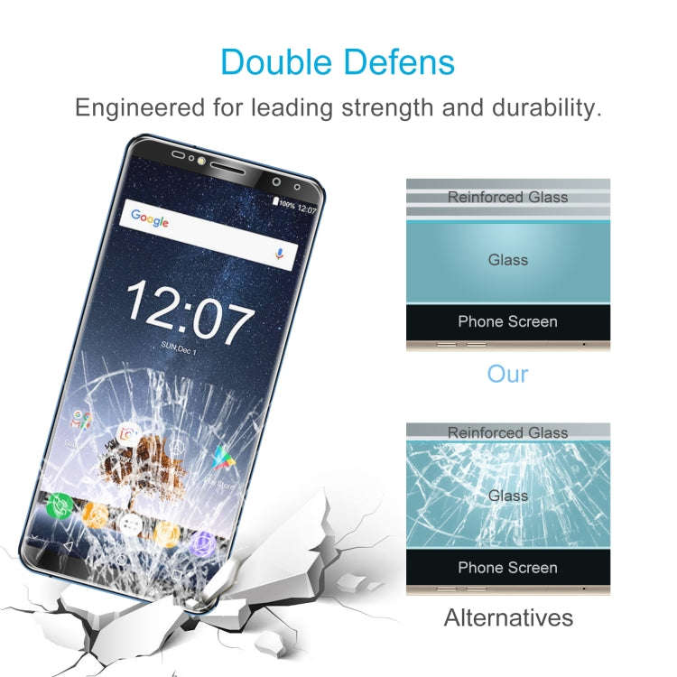 10 PCS 0.26mm 9H 2.5D Tempered Glass Film For Oukitel K6