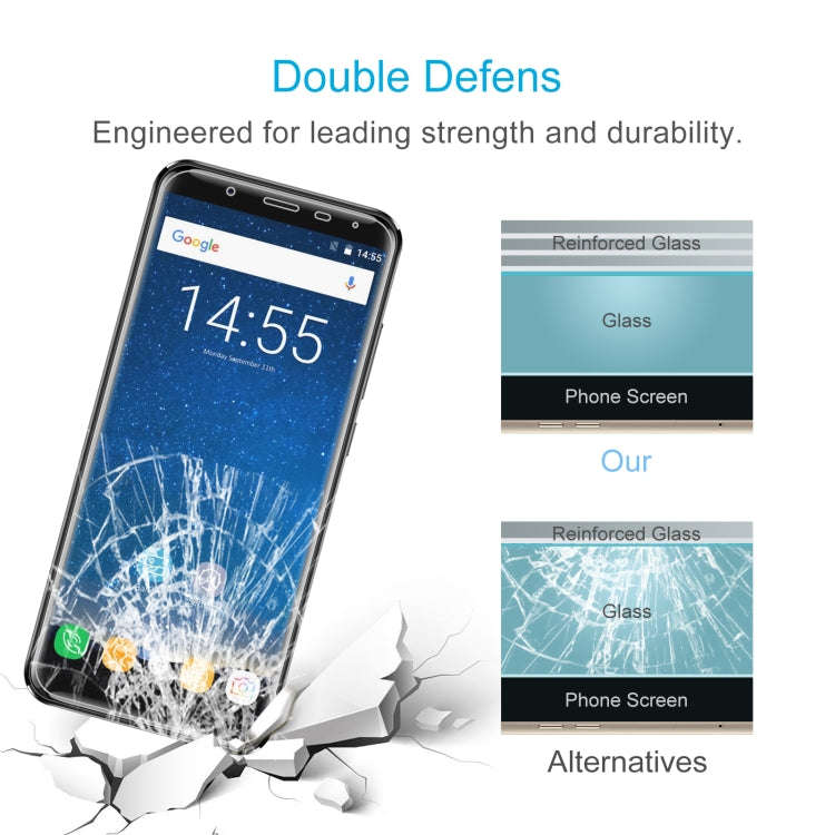 10 PCS 0.26mm 9H 2.5D Tempered Glass Film For Oukitel K5000