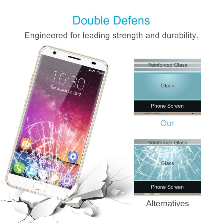 10 PCS 0.26mm 9H 2.5D Tempered Glass Film For Oukitel K6000 Plus
