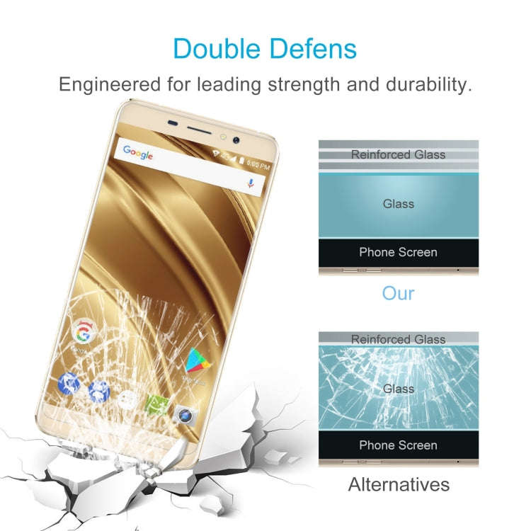 50 PCS 0.26mm 9H 2.5D Tempered Glass Film For Ulefone S8 Pro