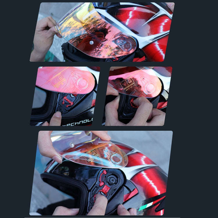 Motorcycle Helmet Visor Anti-UV Wind Shield Lens For AGV K1 / K3SV / K5(Aurora Blue)