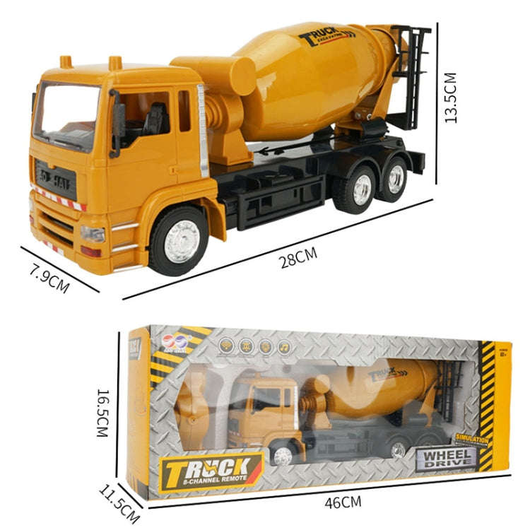 MoFun 3825 2.4G 10-channel Remote Control Simulation Engineering Vehicle, Style:Mixer Truck