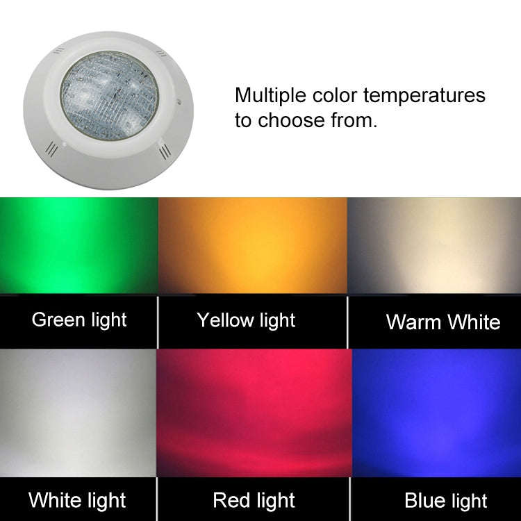 Swimming Pool ABS Wall Lamp LED Underwater Light, Power:9W(Yellow)