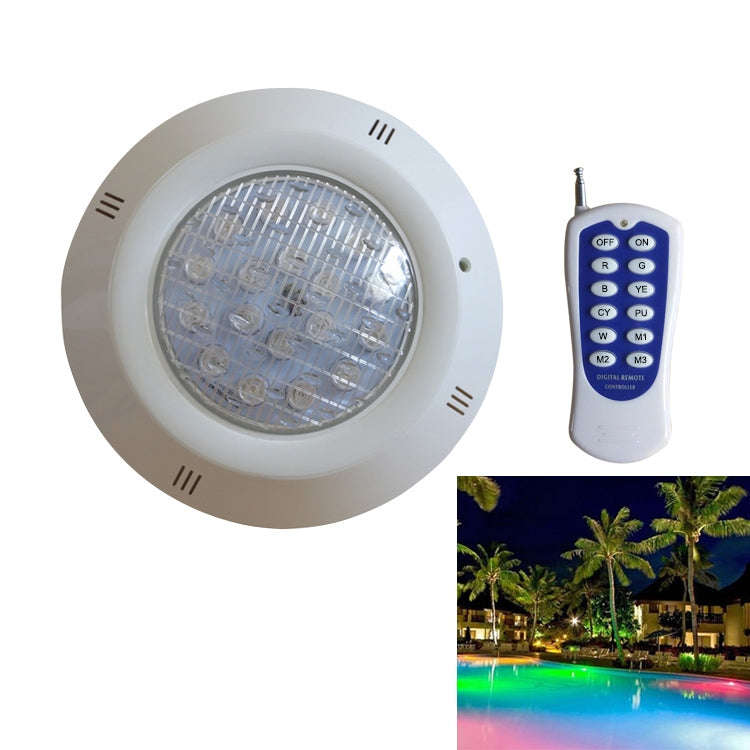 Swimming Pool ABS Wall Lamp LED Underwater Light, Power:12W(Colorful + Remote Control)