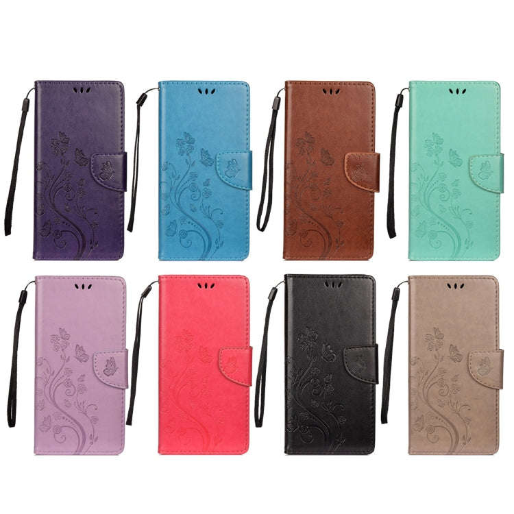 For Xiaomi Redmi Note 11 Butterfly Flower Pattern Horizontal Flip Leather Phone Case with Card Sl...