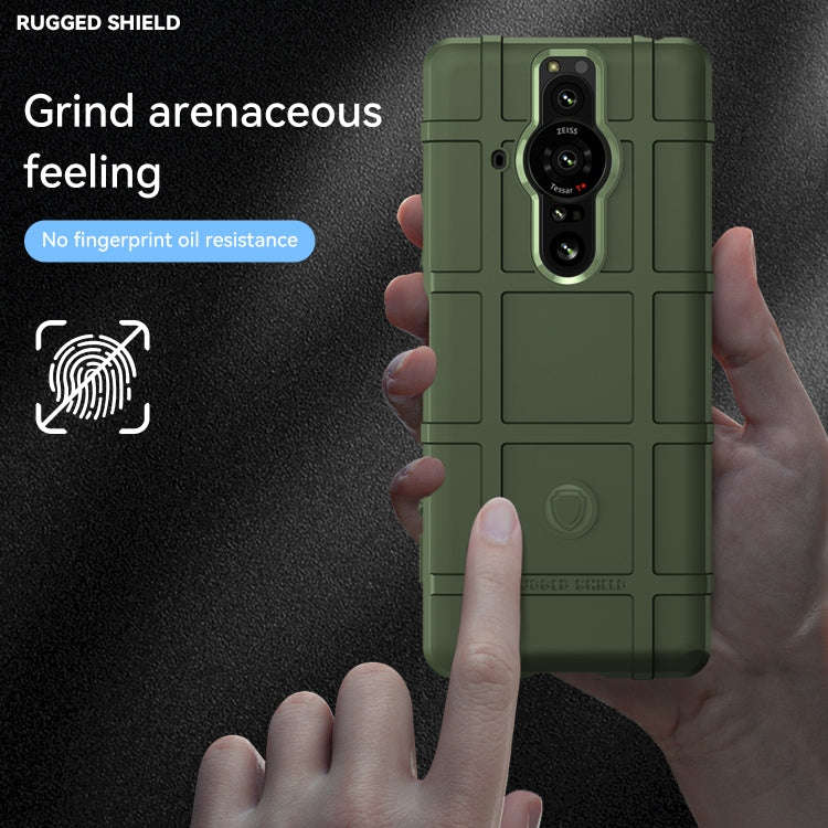 For Sony Xperia Pro-I Full Coverage Shockproof TPU Phone Case(Green)