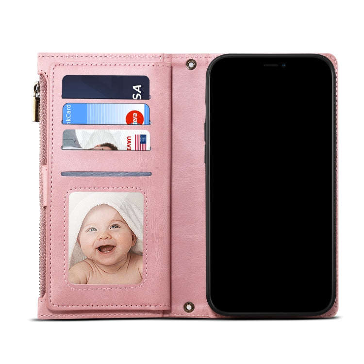 For Motorola Edge S30 Retro Frosted Leather Phone Case(Rose Gold)