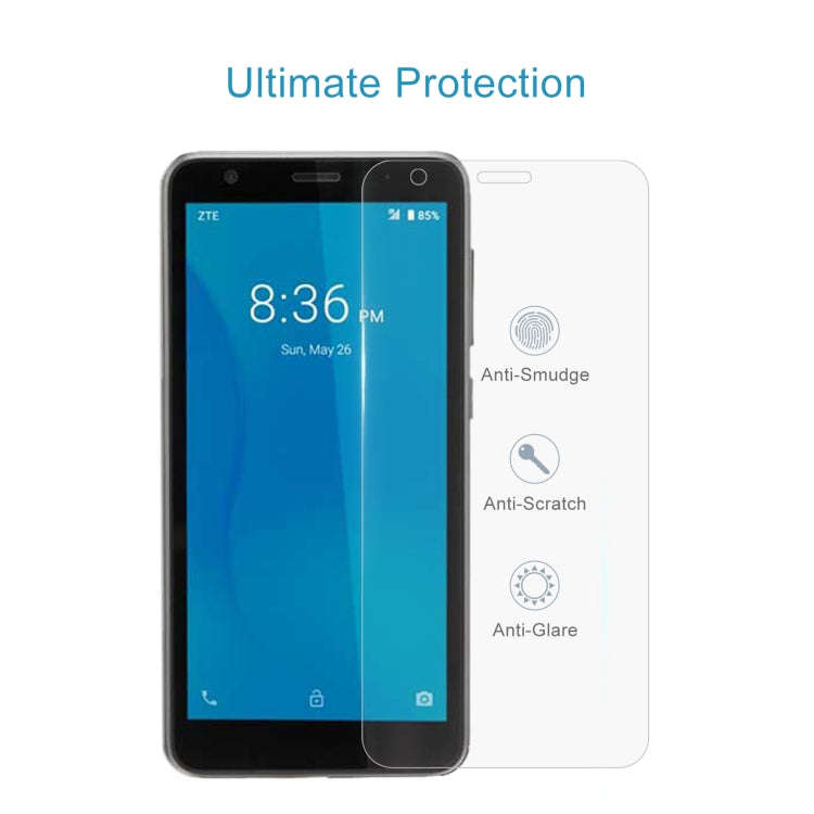 0.26mm 9H 2.5D Tempered Glass Film For ZTE Quest 5