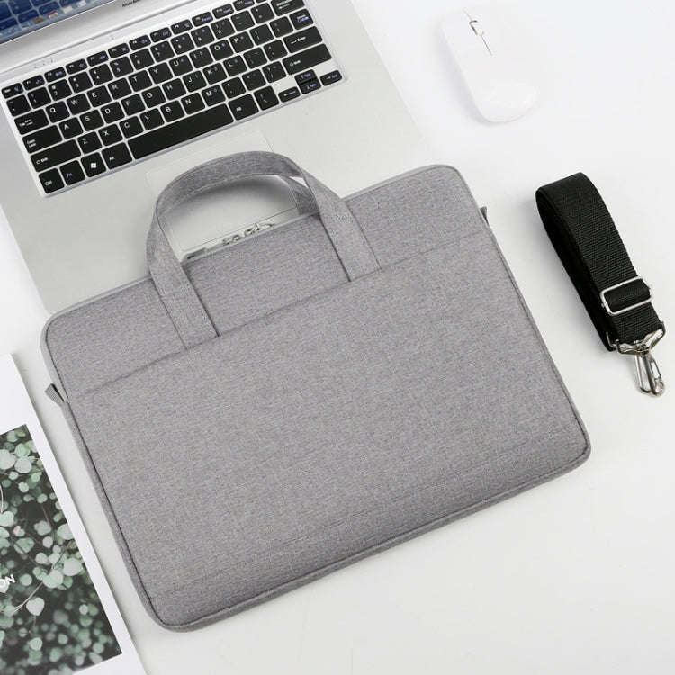 P310 Waterproof Oxford Cloth Laptop Handbag For 14 inch(Grey)