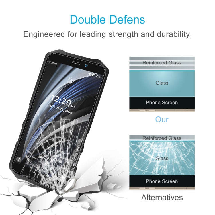 50 PCS 0.26mm 9H 2.5D Tempered Glass Film For Oukitel WP12 Pro