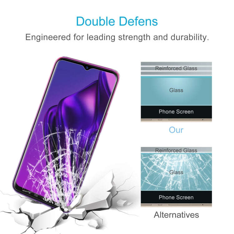50 PCS 0.26mm 9H 2.5D Tempered Glass Film For Itel P36