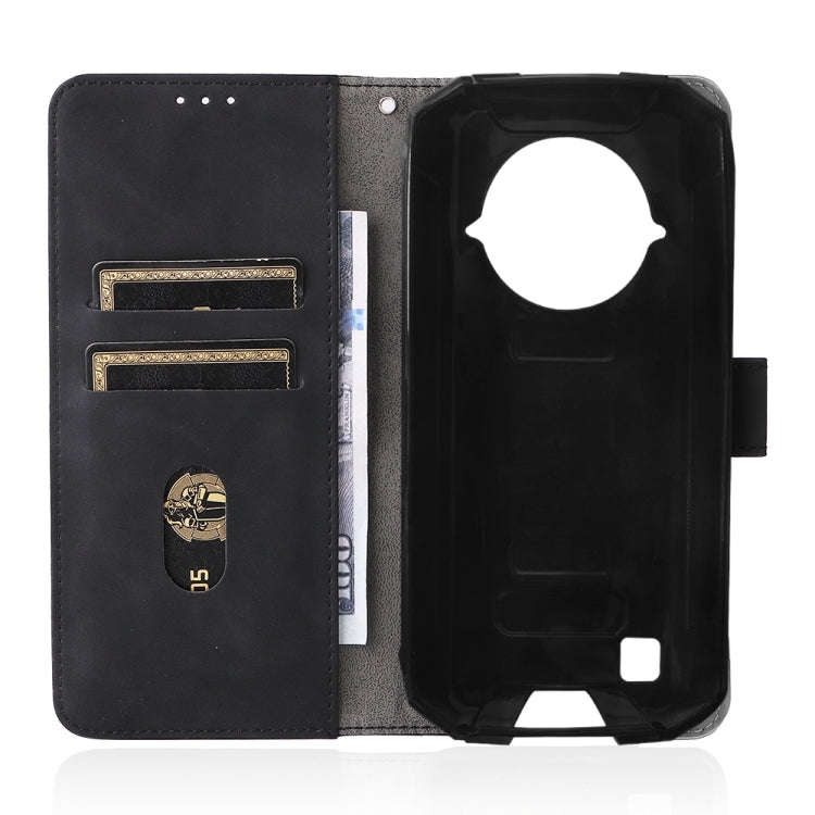For DOOGEE S96 Pro Skin Feel Magnetic Buckle Calf Texture PU Phone Case(Black)