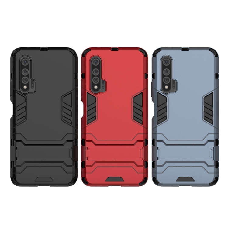 For Huawei Nova 6 5G Shockproof PC + TPU Protective Case with Invisible Holder(Black)