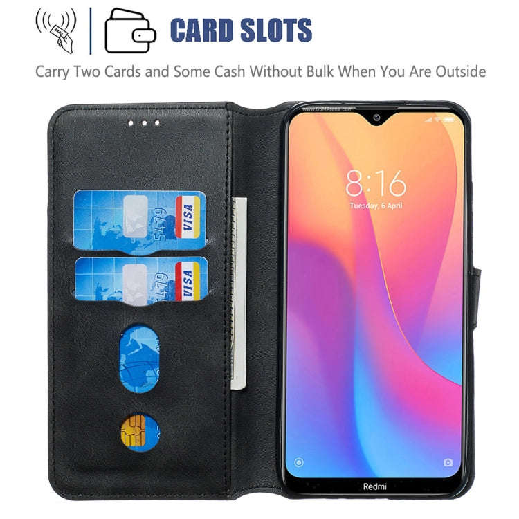 For Xiaomi Redmi 8A / Redmi 8 Classic Calf Texture Horizontal Flip PU Leather Case, with Holder &...