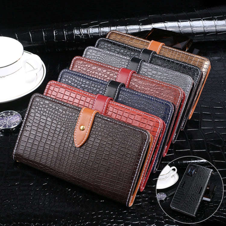 For Xiaomi Redmi K50 Gaming idewei Crocodile Texture Leather Phone Case(Black)