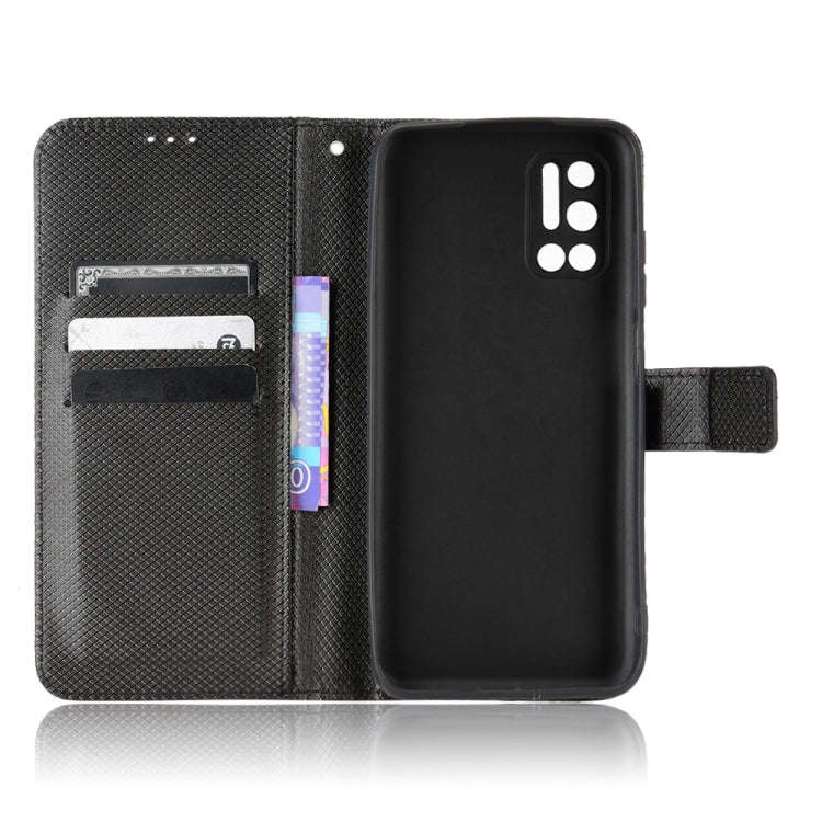 For DOOGEE N40 Pro Diamond Texture Leather Phone Case(Black)