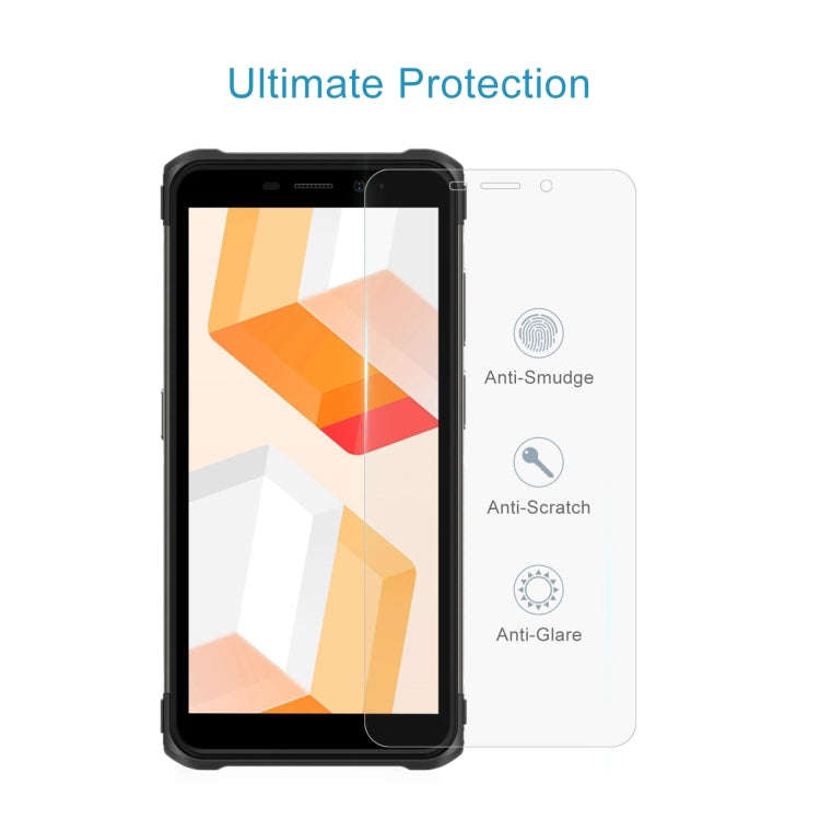 50 PCS 0.26mm 9H 2.5D Tempered Glass Film For Ulefone Armor X10 Pro