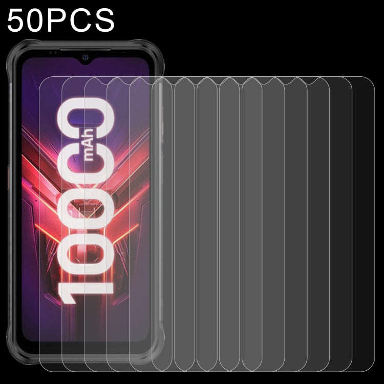 50 PCS 0.26mm 9H 2.5D Tempered Glass Film For Ulefone Power Armor 14 Pro