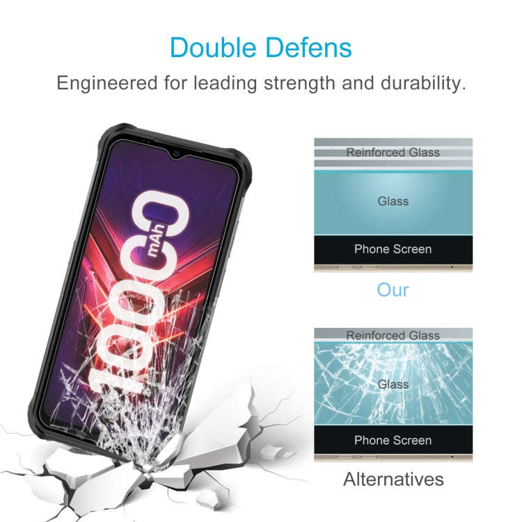 50 PCS 0.26mm 9H 2.5D Tempered Glass Film For Ulefone Power Armor 14 Pro
