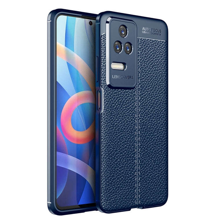 For Xiaomi Redmi K50 Pro Litchi Texture TPU Shockproof Phone Case(Blue)