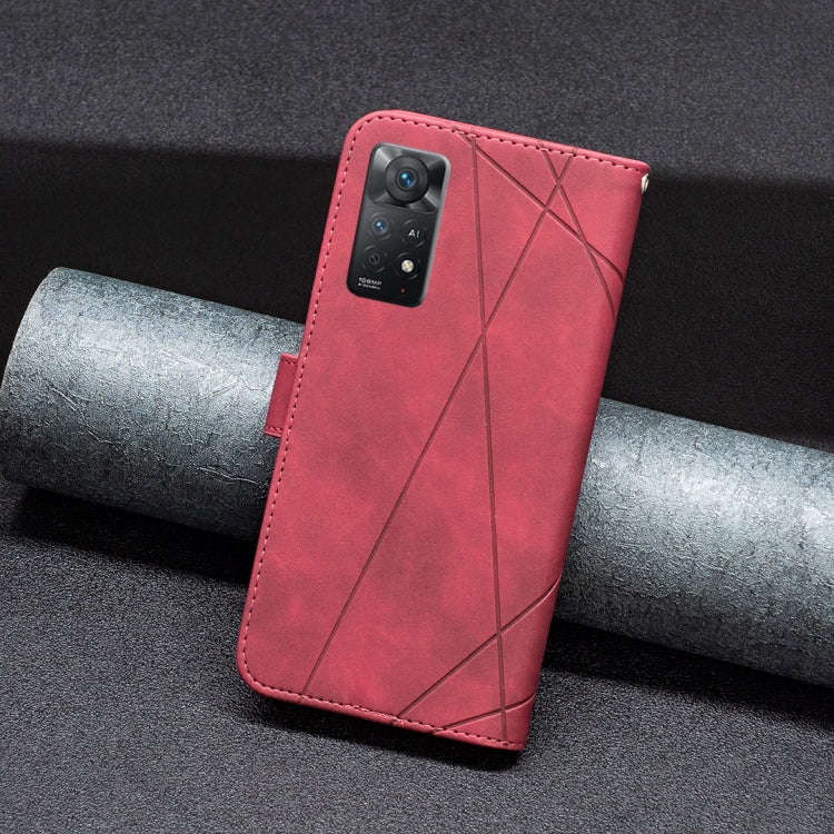For Xiaomi Redmi Note 11 Pro International Version Rhombus Texture Magnetic Buckle Horizontal Fli...