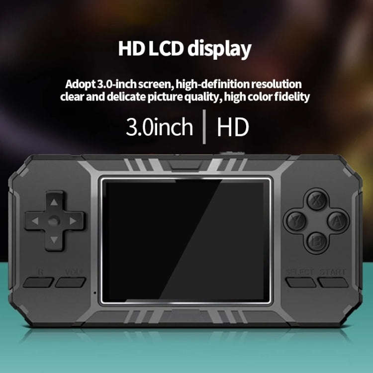 S8 3.0 inch Screen Classic Handheld Game Console Built-in 520 Games(Blue)