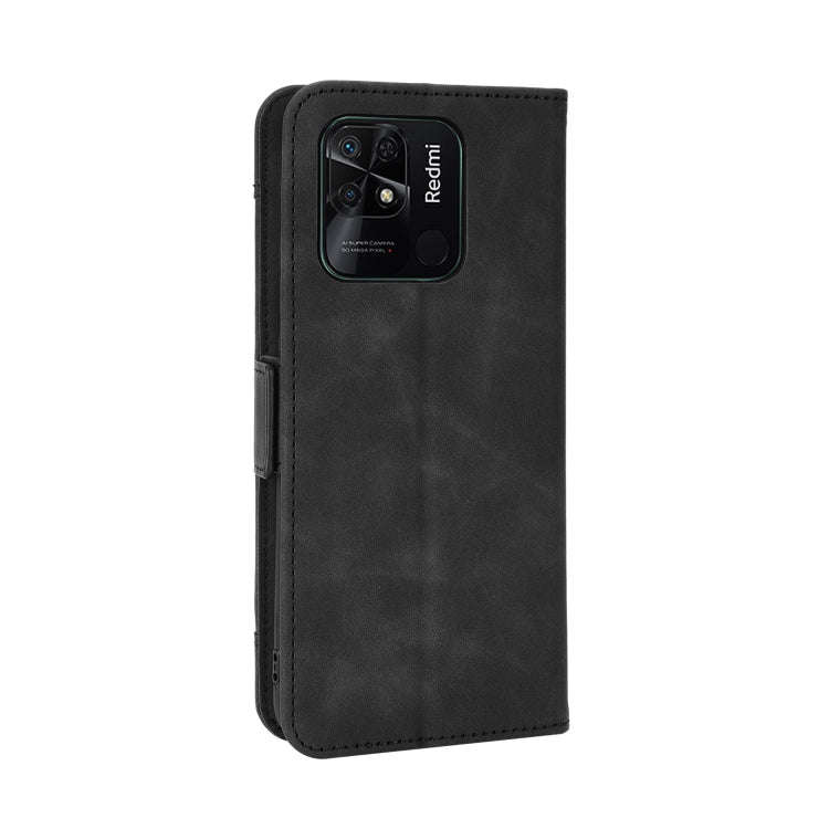 For Xiaomi Redmi 10C Skin Feel Calf Pattern Leather Phone Case(Black)