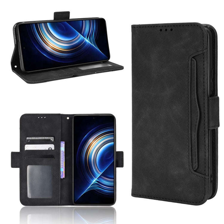 For Xiaomi Redmi K40S Skin Feel Calf Pattern Leather Phone Case(Black)