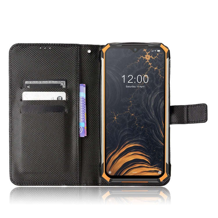 For Doogee S88 Pro / S88 Plus Diamond Texture Leather Phone Case(Black)
