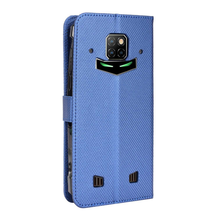 For Doogee S88 Pro / S88 Plus Diamond Texture Leather Phone Case(Blue)