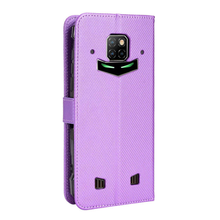 For Doogee S88 Pro / S88 Plus Diamond Texture Leather Phone Case(Purple)