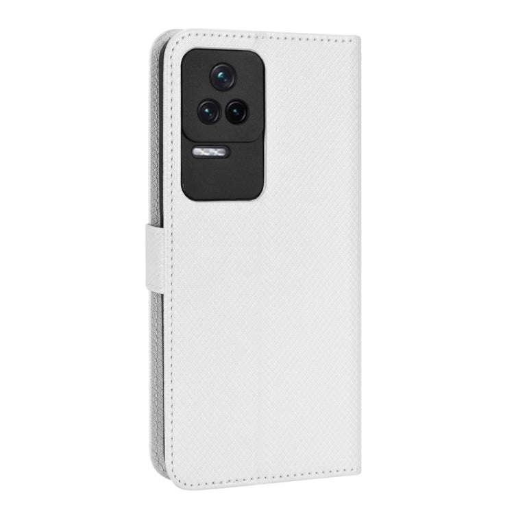 For Xiaomi Redmi K50 / K50 Pro Diamond Texture Leather Phone Case(White)