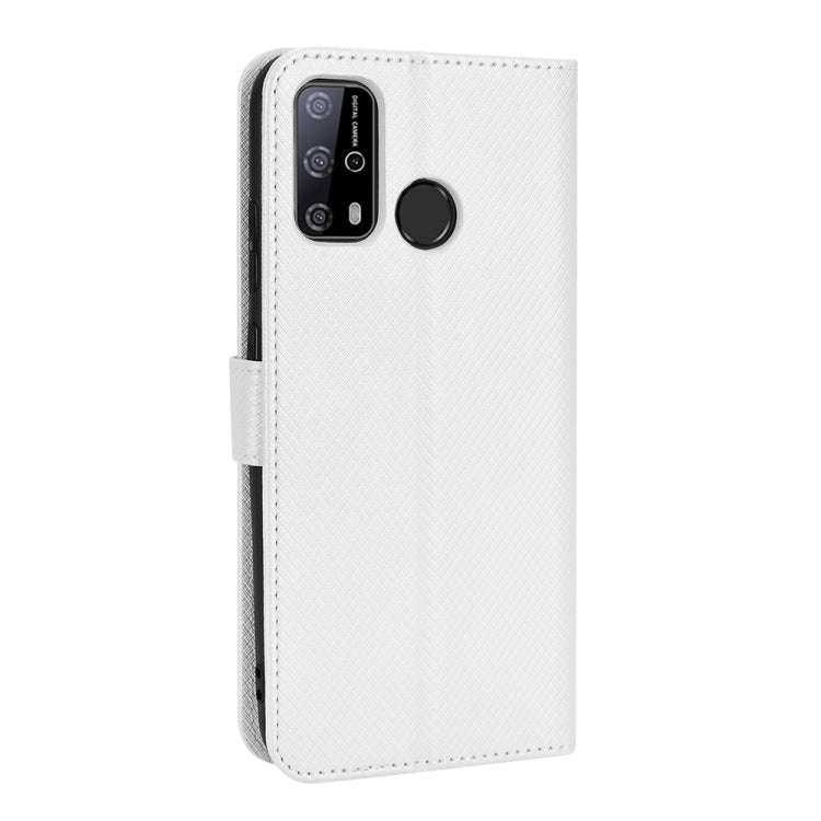 For Oukitel C23 Pro Diamond Texture Leather Phone Case(White)