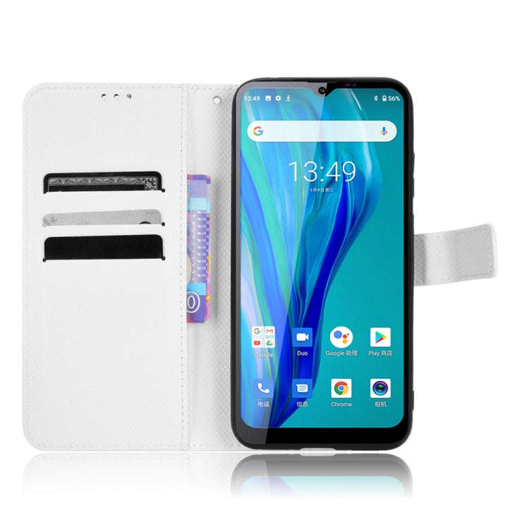 For Oukitel C23 Pro Diamond Texture Leather Phone Case(White)