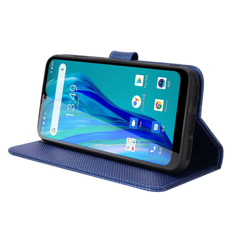 For Oukitel C23 Pro Diamond Texture Leather Phone Case(Blue)