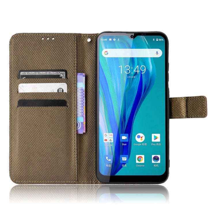 For Oukitel C23 Pro Diamond Texture Leather Phone Case(Brown)