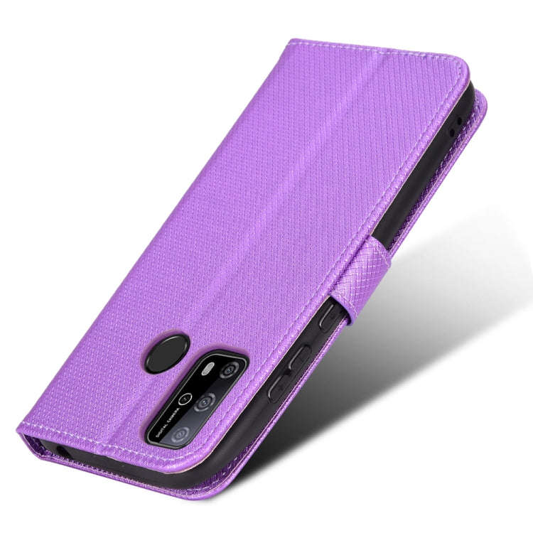 For Oukitel C23 Pro Diamond Texture Leather Phone Case(Purple)