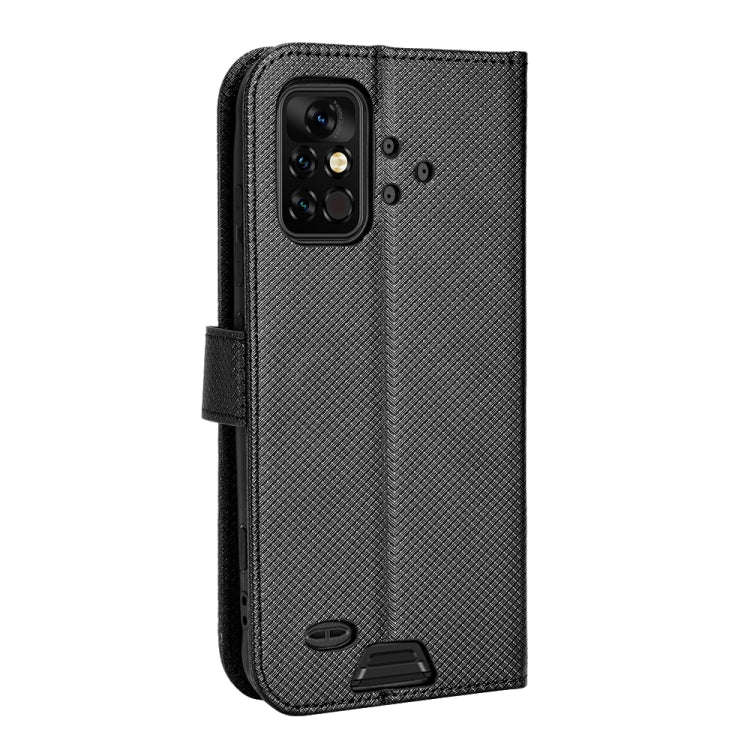 For UMIDIGI Bison Pro Diamond Texture Leather Phone Case(Black)