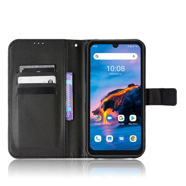 For UMIDIGI Bison Pro Diamond Texture Leather Phone Case(Black)