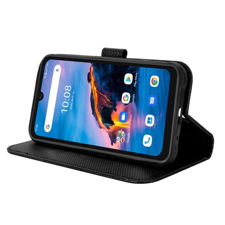 For UMIDIGI Bison Pro Diamond Texture Leather Phone Case(Black)